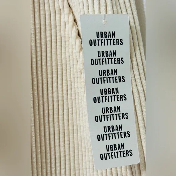 Urban Outfitters Ivory High Waist Flowy Wide-Leg Corduroy Pants. Small. NWT - Picture 10 of 15